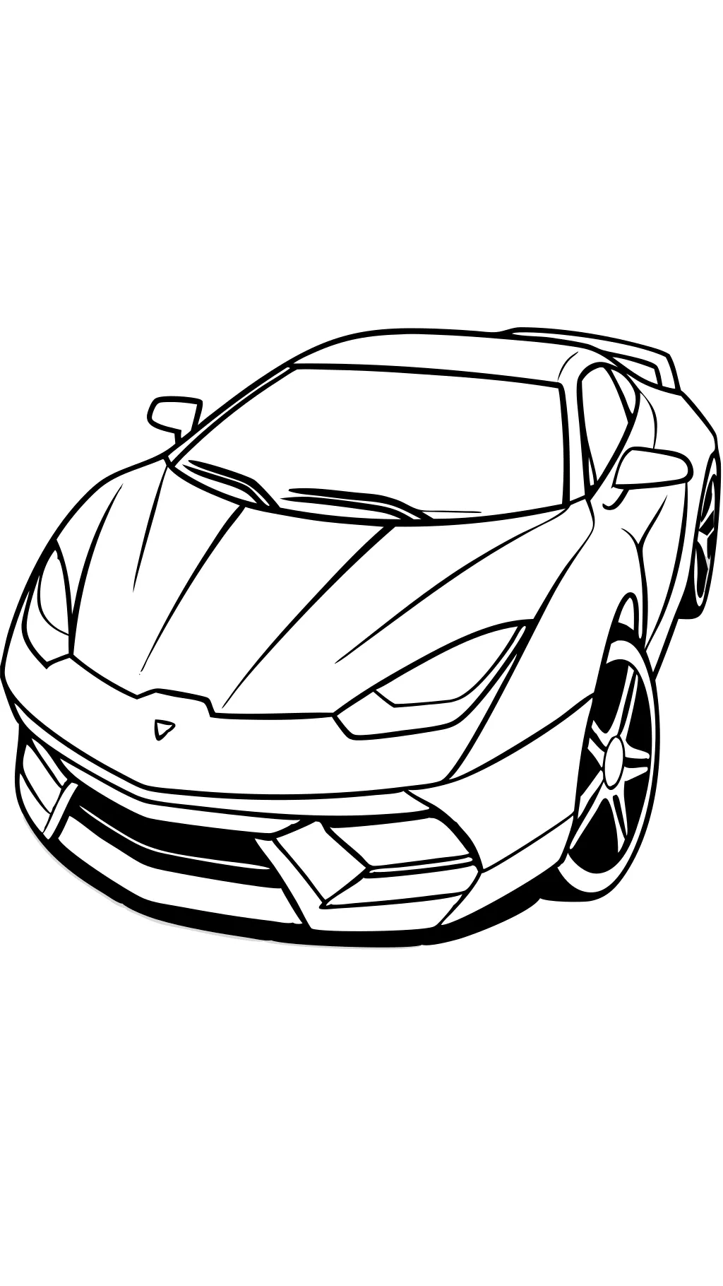 sports car color pages